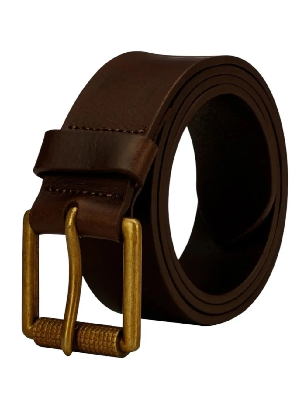 Finelaer Brown Genuine Leather Classic Men’s Belt Size 36”-38”
